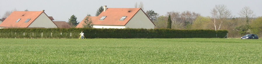 Relevé topographique — terrain rural